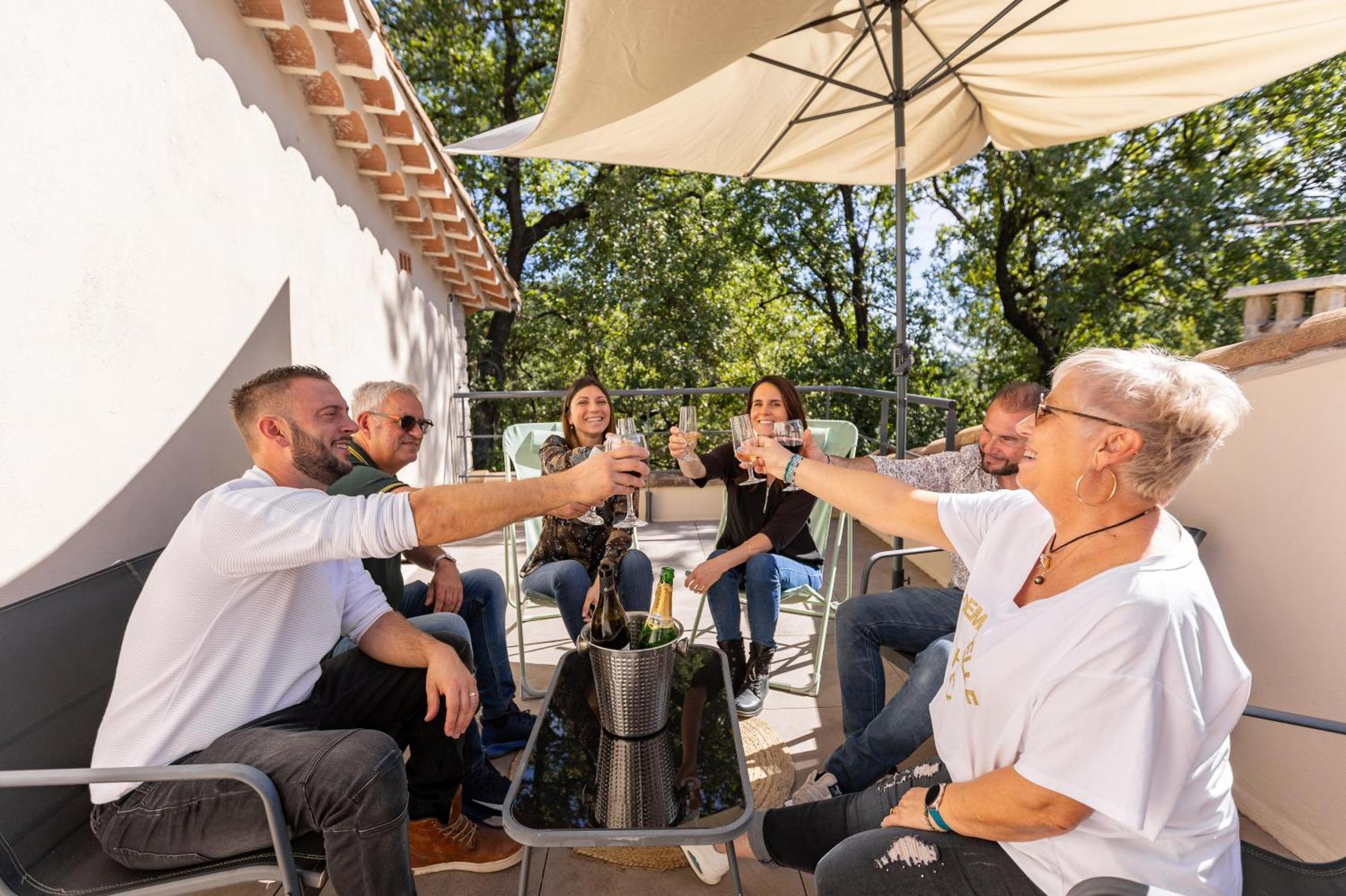 "Les Hauts Du Marquet" - Meuble De Tourisme 5 Etoiles - Gite De Groupe 15 Personnes En Cevennes - Piscine A Debordement - Balneo - Sauna - Nature Saint Jean du Pin Eksteriør billede