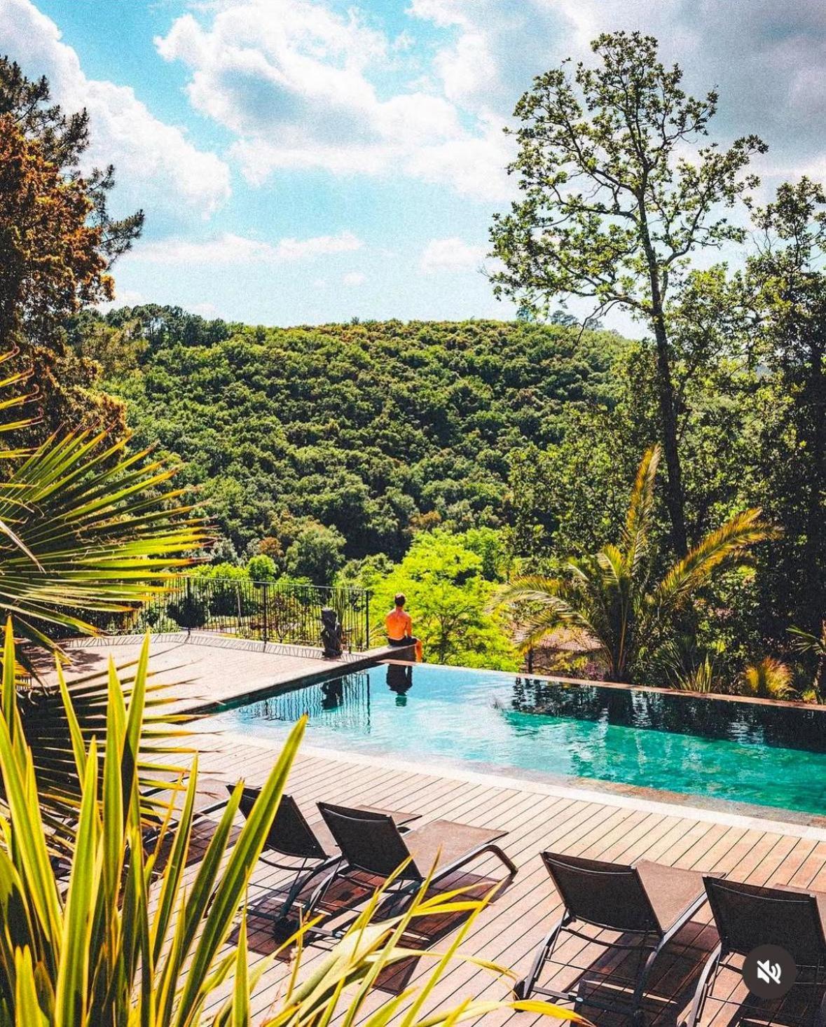 "Les Hauts Du Marquet" - Meuble De Tourisme 5 Etoiles - Gite De Groupe 15 Personnes En Cevennes - Piscine A Debordement - Balneo - Sauna - Nature Saint Jean du Pin Eksteriør billede