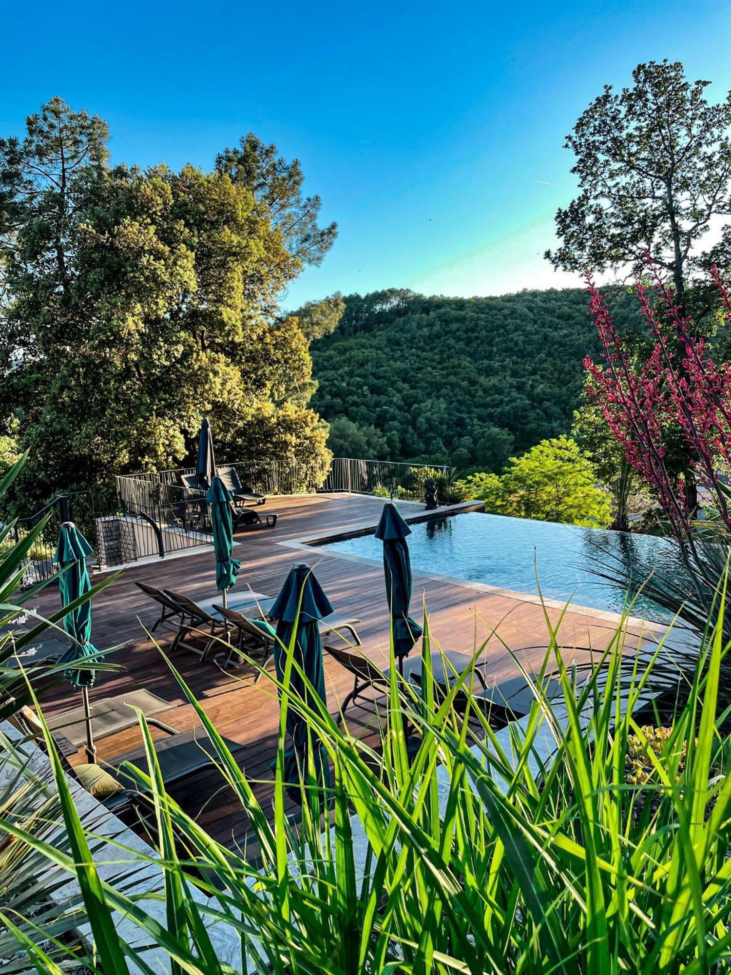 "Les Hauts Du Marquet" - Meuble De Tourisme 5 Etoiles - Gite De Groupe 15 Personnes En Cevennes - Piscine A Debordement - Balneo - Sauna - Nature Saint Jean du Pin Eksteriør billede